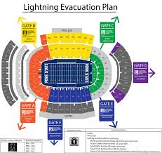 Beaver Stadium Evacuation Plan Penn State University