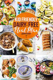 kid friendly dairy free meal plan