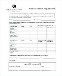 Template Annual Leave Request Form Template Free For Employee