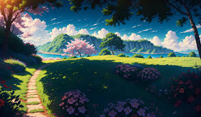 4k anime landscape wallpaper hd
