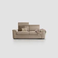 Moderno divano letto rivestito in tessuto. Poltronesofa Letto