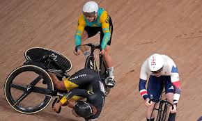 Team gb star jack carlin was involved in a crash during the men's keirin heat that saw two riders fail to finish. G7liv6zkgft0pm