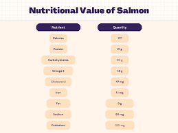 salmon nutrition calories protein carbs