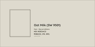 oat milk sw 9501 paint color codes