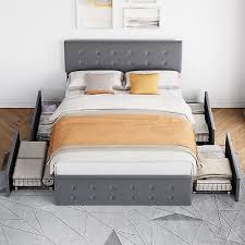 Velvet Queen Full Size Bed Frame With
