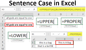 sentence case in excel top 3 easy
