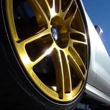 Transparent Gold Powder Coated Wheel From Prismatic Powders