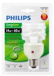 Philips Compact Fluorescent Bulbs With Built In Photocell Automatically Turn On Your Porch Lights The Gadgeteer