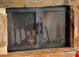 Custom Design Ironwork Fireplace Doors