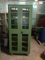 Mild Steel Ms Glass Door Cabinet