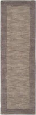 gray striped hand loomed rug