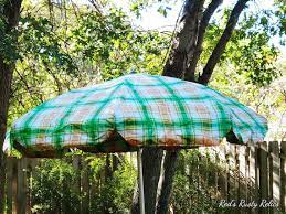 Scalloped Sears Patio Umbrella