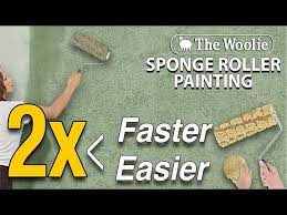 Sponge Painting Roller Faux Finish By