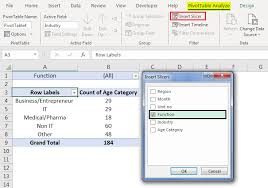 pivot table filter how to filter data