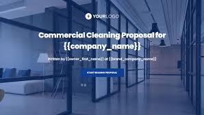 commercial cleaning proposal template