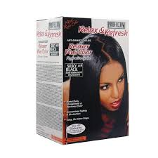 Black silk hair relaxer mild 225ml leaves hair soft, yet strong enough to be styled. Profectiv Color Relaxers Kit Silky Black 19 Sherrys