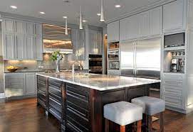 In spaces with more natural light the color can cool slightly with a slightly blue undertone but overall it stays a true medium gray. Kitchen And Dining Traditional Kitchen Other Metro Dalrymple Sallis Architecture Grey Kitchen Designs Grey Kitchen Cabinets Grey Kitchen