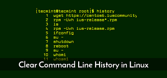 clear bash command line history in linux