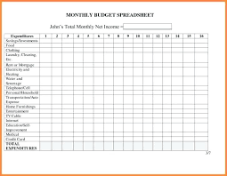 Home Bill Organizer Monthly Billet Budget Template Household Excel