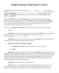 Employment Contract Template 21 Sample Word Apple Pages