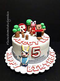 Psychopig Cake Roblox Birthday Cake Piggy Cake Roblox Cake gambar png