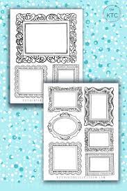 printable picture frame drawing prompts