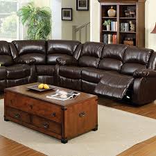 winslow rustic brown bonded leather