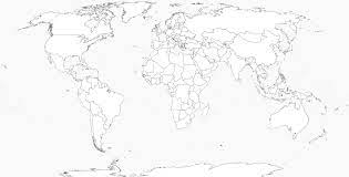 carte du monde vierge, Carte du monde