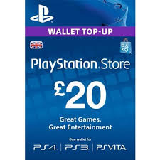 playstation psn 20 gift card for