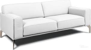 Alessia White Leather Sofa By Bellini