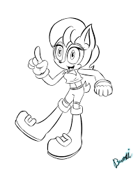 And this is the colored version of my sally acorn: Sally Acorn Lineart By Xliquidsilverx On Deviantart
