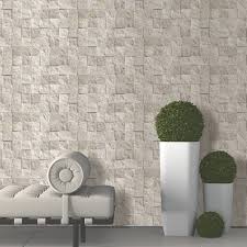 Natural Stone Effect Wallpaper Wall