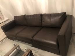 Ikea Leather 4 Seat Sofa