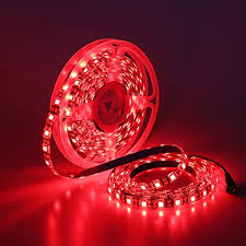 Amazon Com Yunbo Led Strip Light Red 620 625nm 16 4ft 5m 300 Units Cuttable Smd 5050 Black Pcb Board 12v Waterproof Flexible Led Tape Light For Car Bar Bedroom Holiday Decoration Lighting Home Improvement