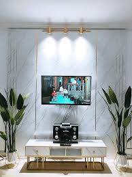 M Sian Diy Tv Cabinet Wall Using Marble