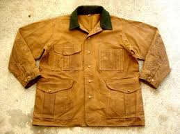 Filson Oil Wax Finish Tin Cloth Hunting Jacket Style 64 Size