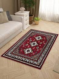ethnic red polyester carpets