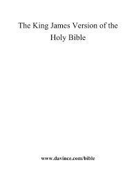 the king james holy universal