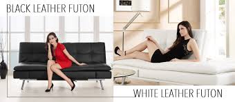 Post your items for free. White Leather Futon Vs Black Leather Futon