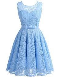 Light Blue Lace Short Prom Dress Lace Fancygirldress
