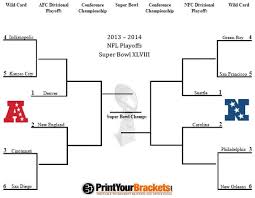 Nfl Playoff Bracket Printable Getting Excited Go Seahawks