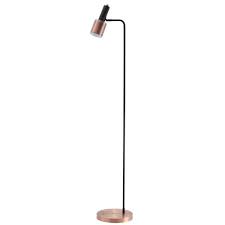 Jonathan Y Brady 59 50 In Metal Led Task Floor Lamp Copper Black Jyl6102a The Home Depot