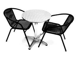 black rattan garden sets with 2 chairs