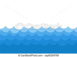 Ocean Waves Template Background Vector Stock Illustration