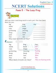 cl 5 english chapter 5 lazy frog