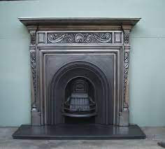 Antique Metal Fireplace Surround