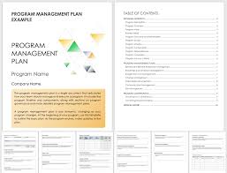how to create a program management plan