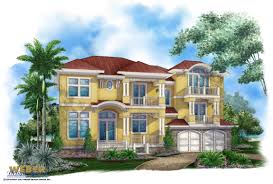 beach house plan 3 story tropical