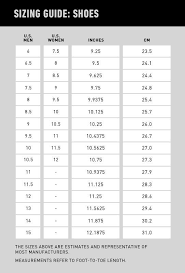 Unmistakable Size Chart Sepatu Vans Lakai Shoe Size Chart