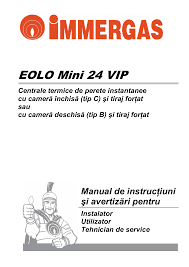 Immergas eolo mini 24 (versiunea cu leduri). Manual Centrala Termica Immergas Eolo Mini Vip Manualzz
